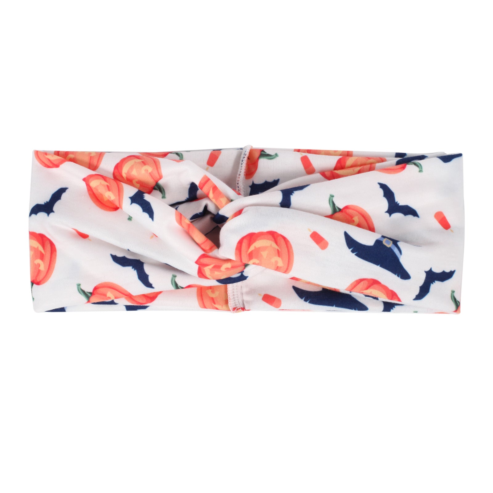 Wholesale Halloween Double Layer Cross Knot Pumpkin Skull Ghost Spider Bat Headband